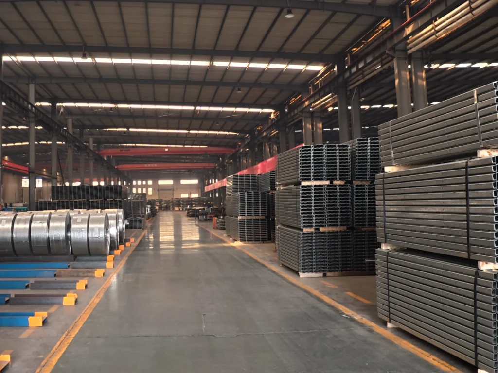 Qingdao Shin Innovation Technology Co., Ltd. Internal Workshop and Raw Material Storage Area