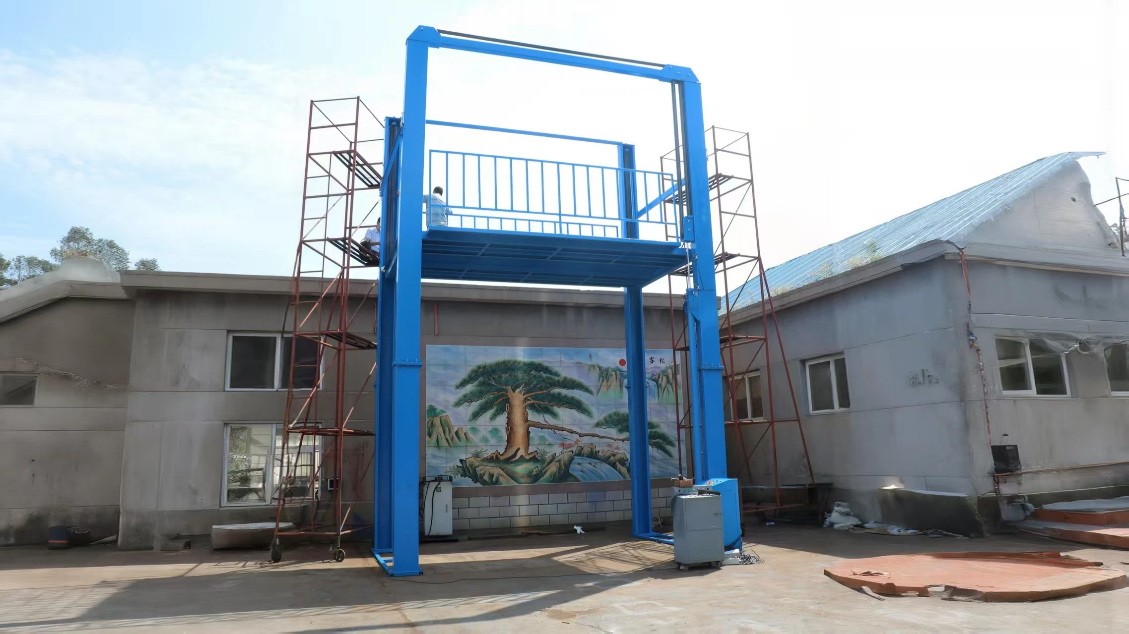 SHININNOVATION LFPS30 four post car elevator – heavy duty outdoor multi-level car lift