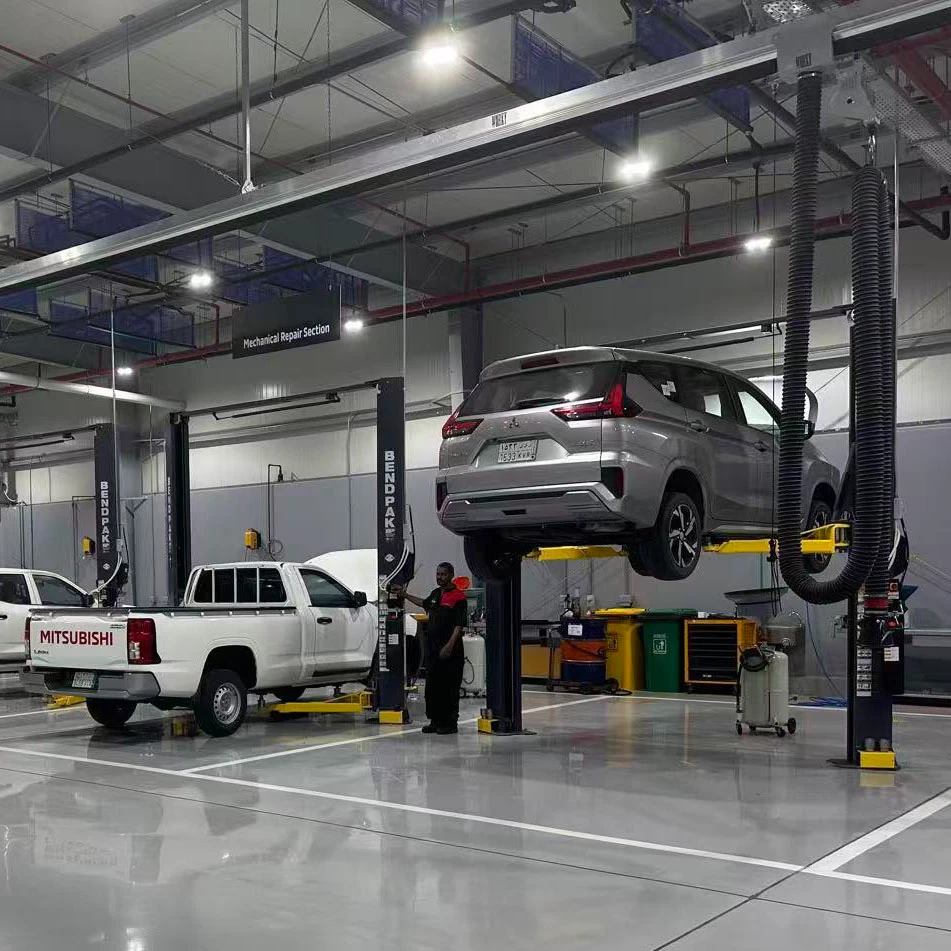 2-post-car-lift-with-sedan-in-auto-repair-shop