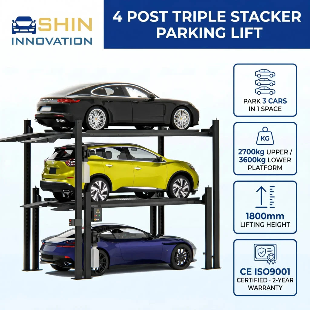shin innovation 8 post triple stacker