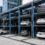 Automated parking system for high-density urban parking capacity