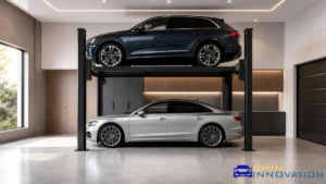 4 post 2 car 1 space parking system from shin innovation