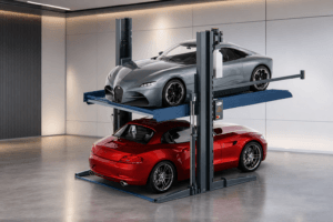 Parking lift for small garage vehicle capacity