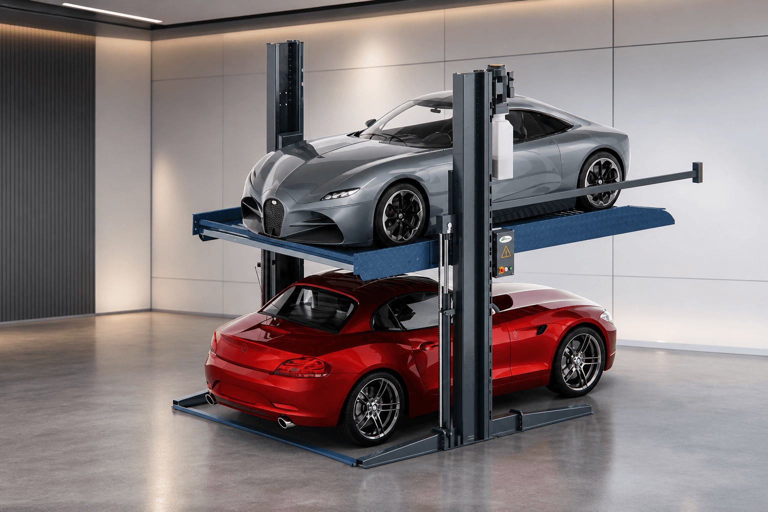 Parking lift for small garage vehicle capacity