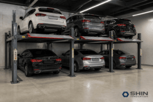 Parking lift for small garage vehicle capacity